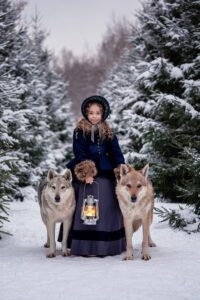 Afraid in the woods.