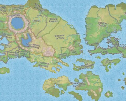 homebrew map of the grey dragon world